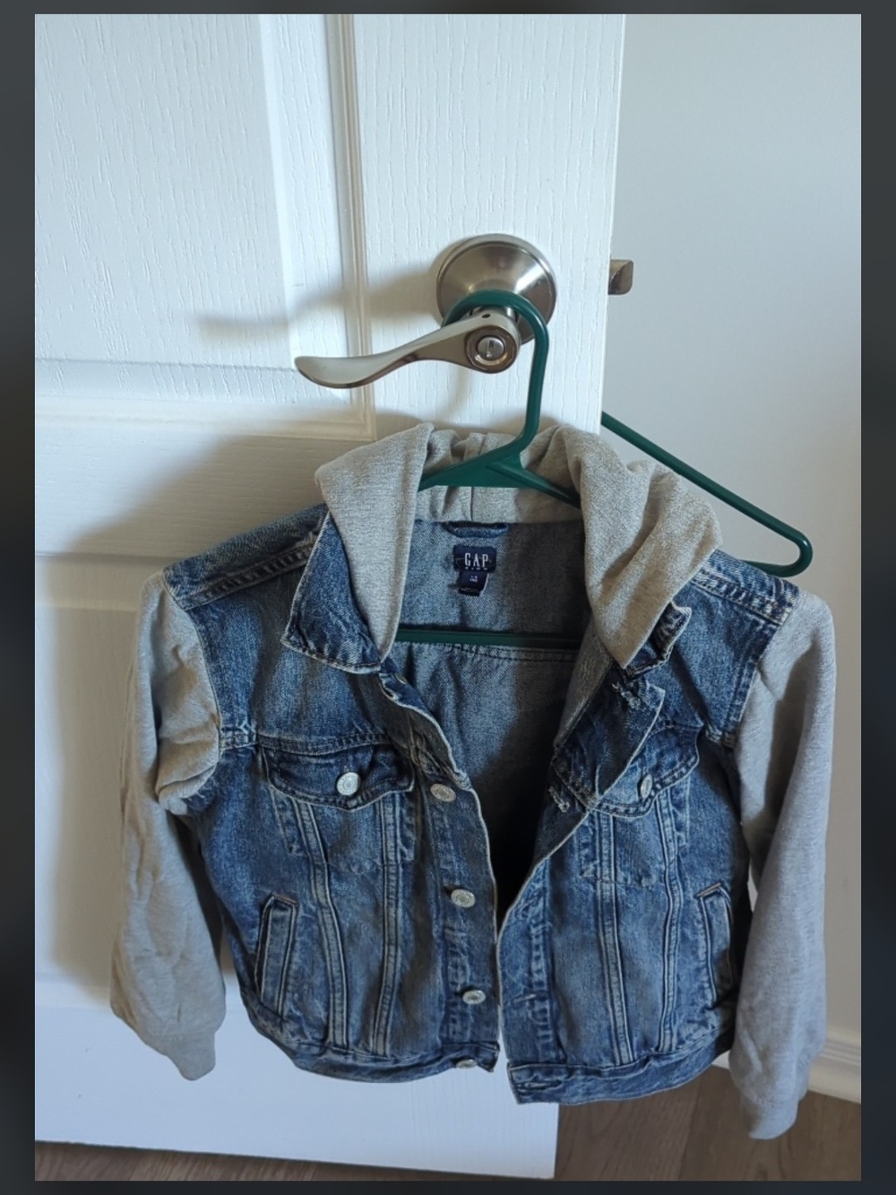 GAP Kids Hooded Denim Jacket | Size Large (10)